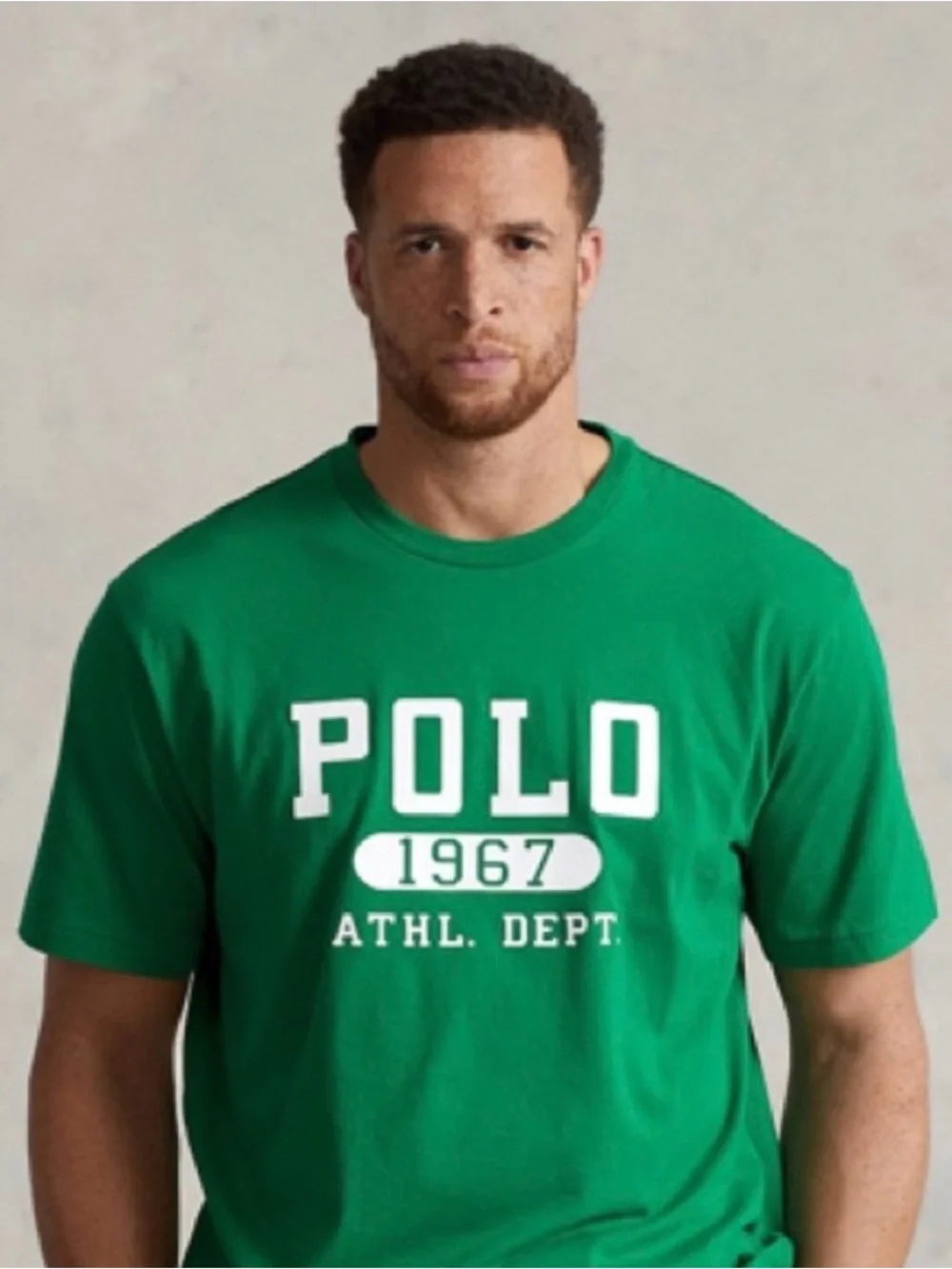 Polo Ralph Lauren Custom Slim Fit 1967 Athletic Dept Green Shirt Size Small